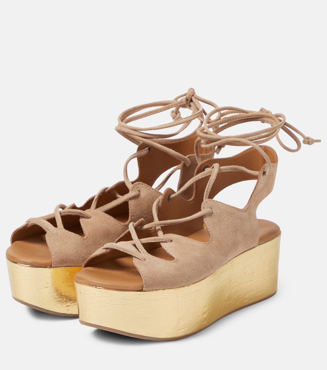 Sandali Liana 70 in suede con zeppa | See By Chloé