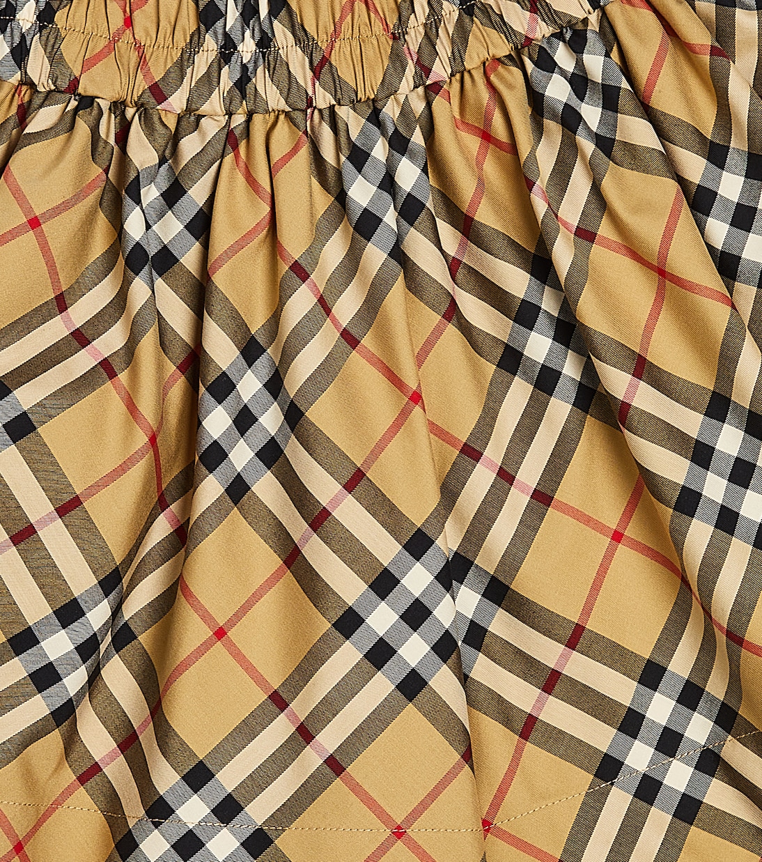 Shorts de algodón con Burberry Check | Burberry Kids