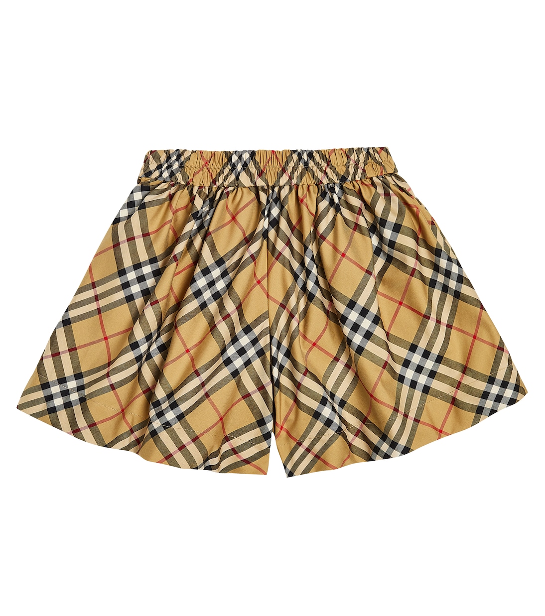 Shorts de algodón con Burberry Check | Burberry Kids