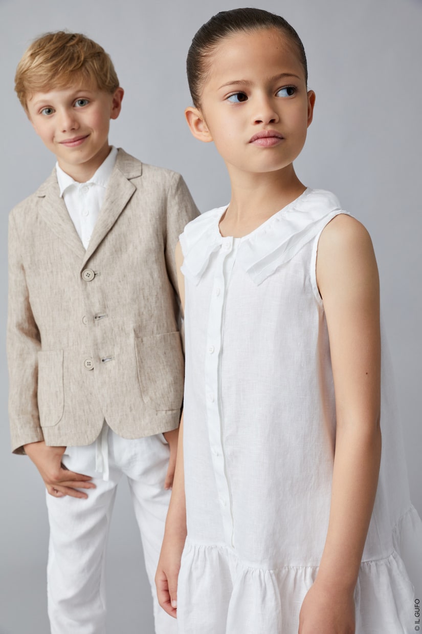 Linen slim pants | Il Gufo