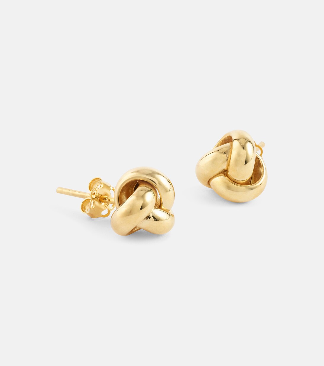 Orecchini in oro 14kt con nodo soffiato - Stile giovane e moderno