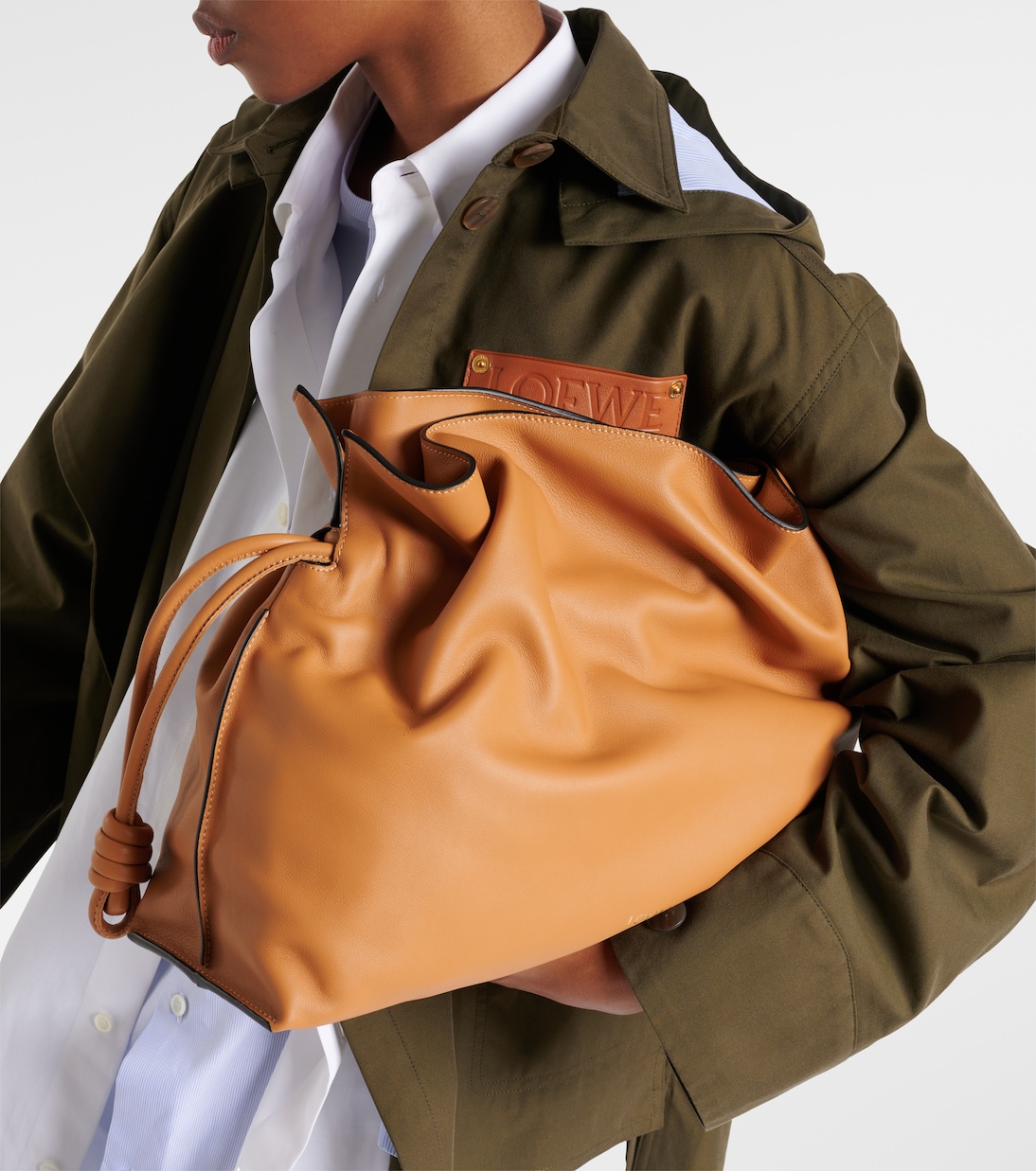 Clutch Flamenco Large in pelle | Loewe