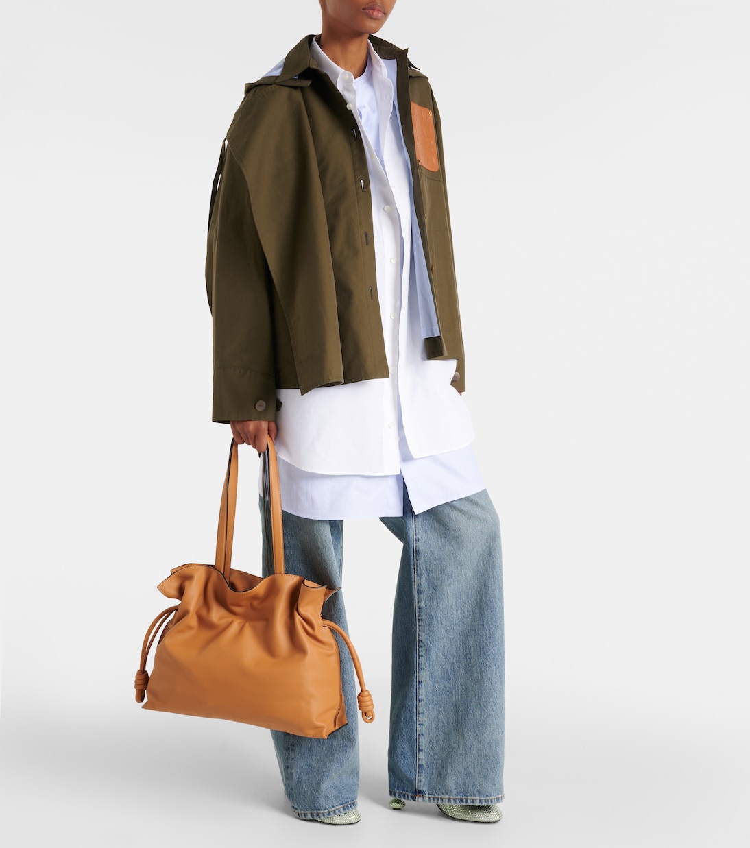Clutch Flamenco Large in pelle | Loewe