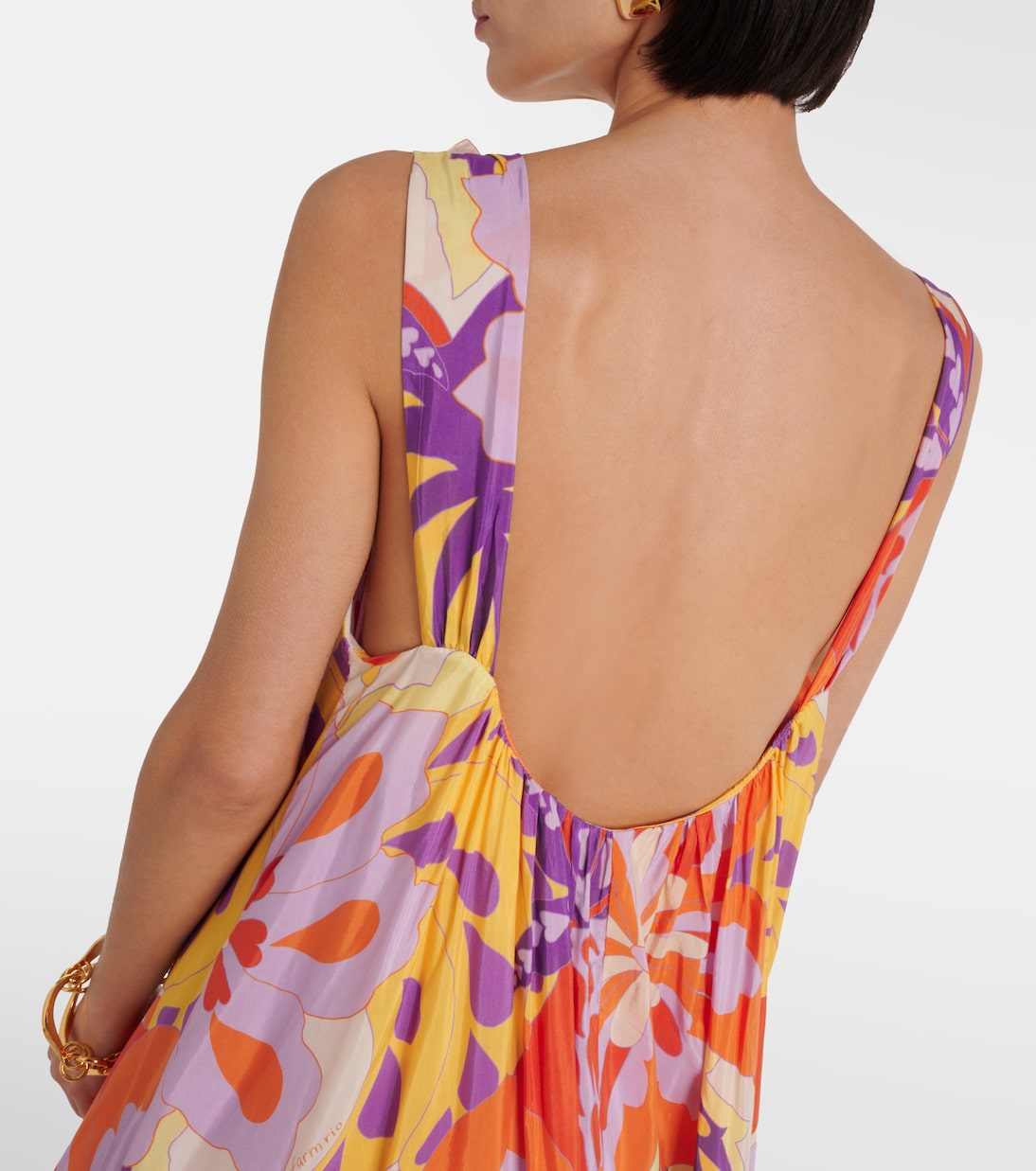 Robe longue Lee en coton mélangé à fleurs | Farm Rio