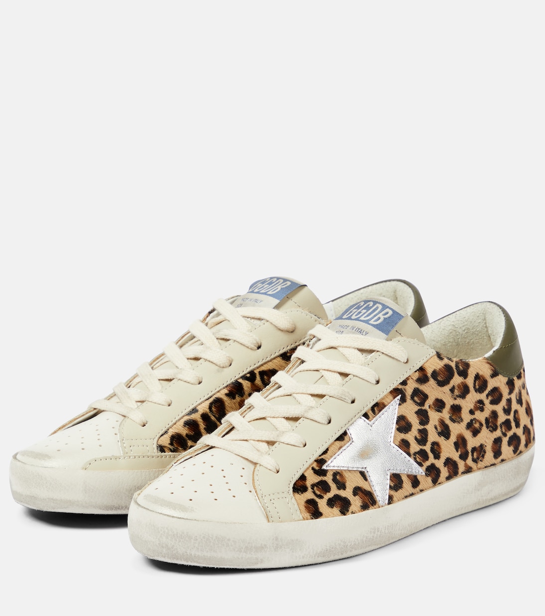Super-Star leopard-print leather sneakers | Golden Goose