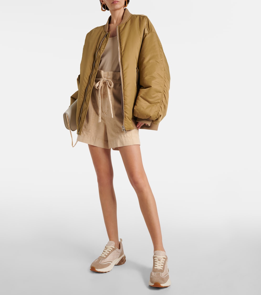 Sneakers Good Luck T Monogram con suede | Tory Burch