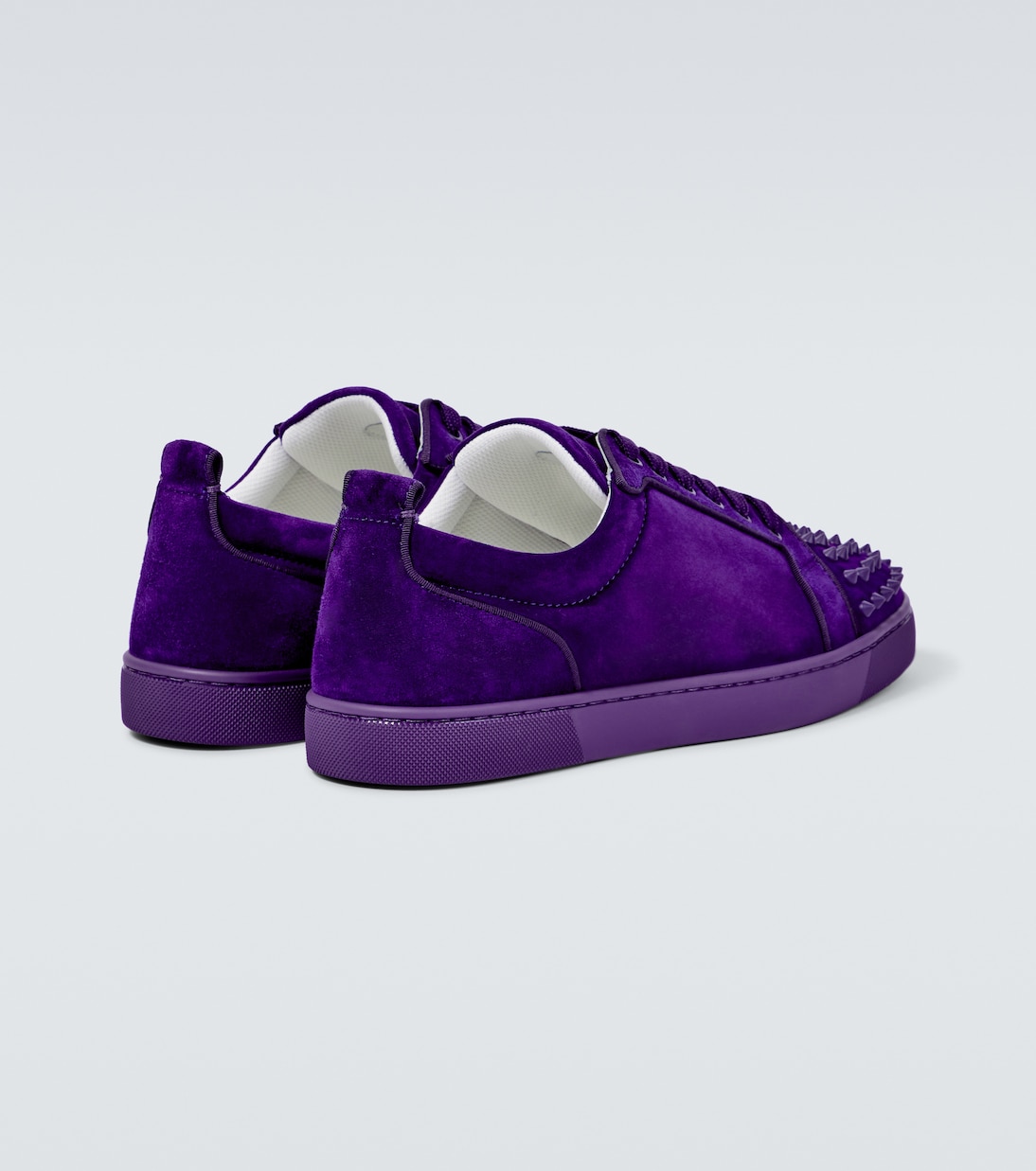 Baskets Louis Junior Spikes en daim | Christian Louboutin