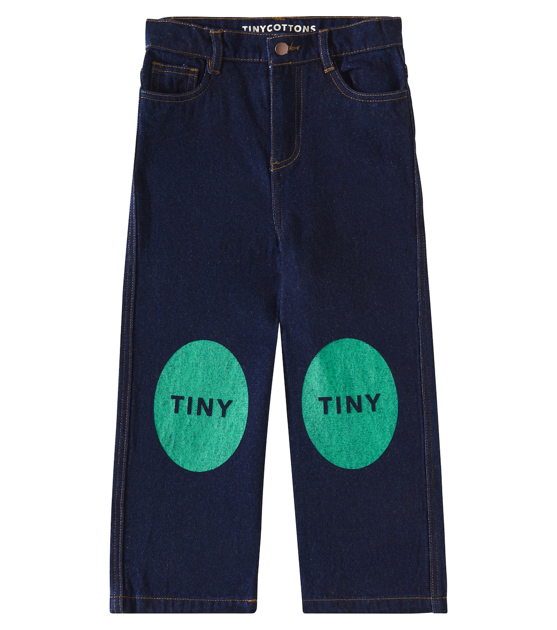 Jeans regular con logo | Tinycottons