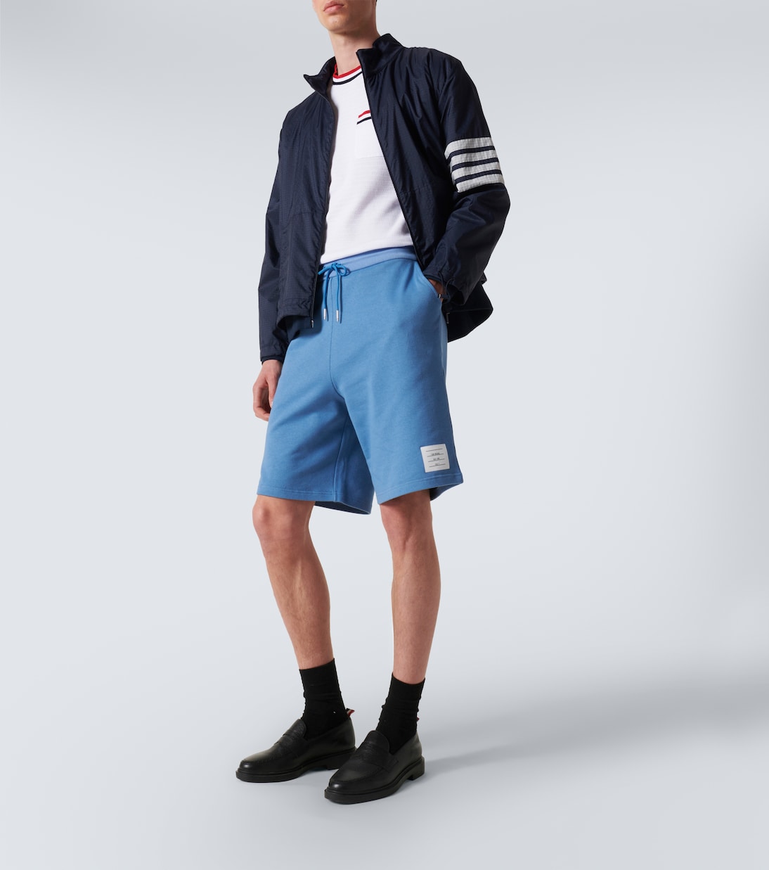 Shorts de jersey de algodón | Thom Browne
