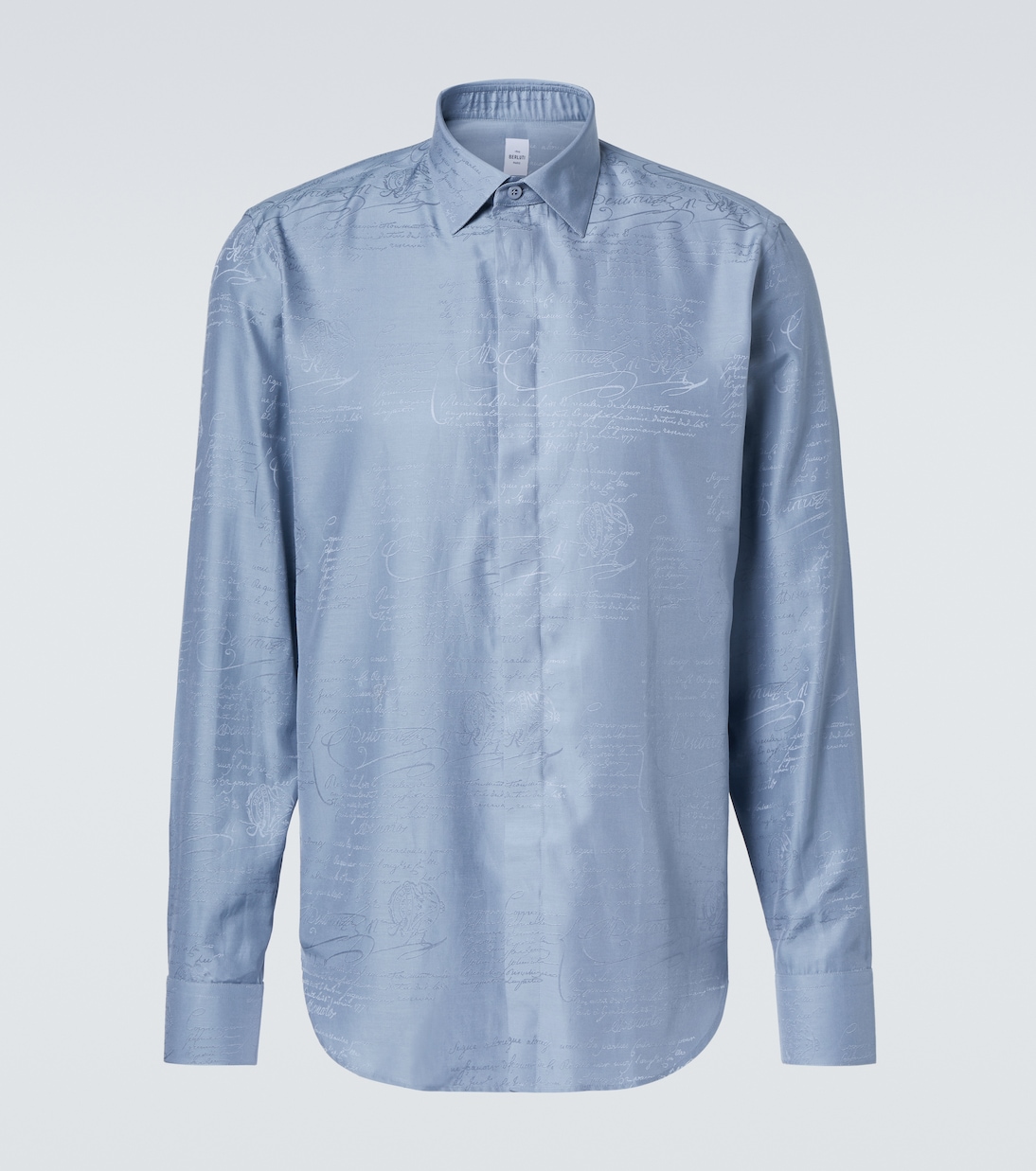 Camicia Andy in seta e cotone Scritto | Berluti