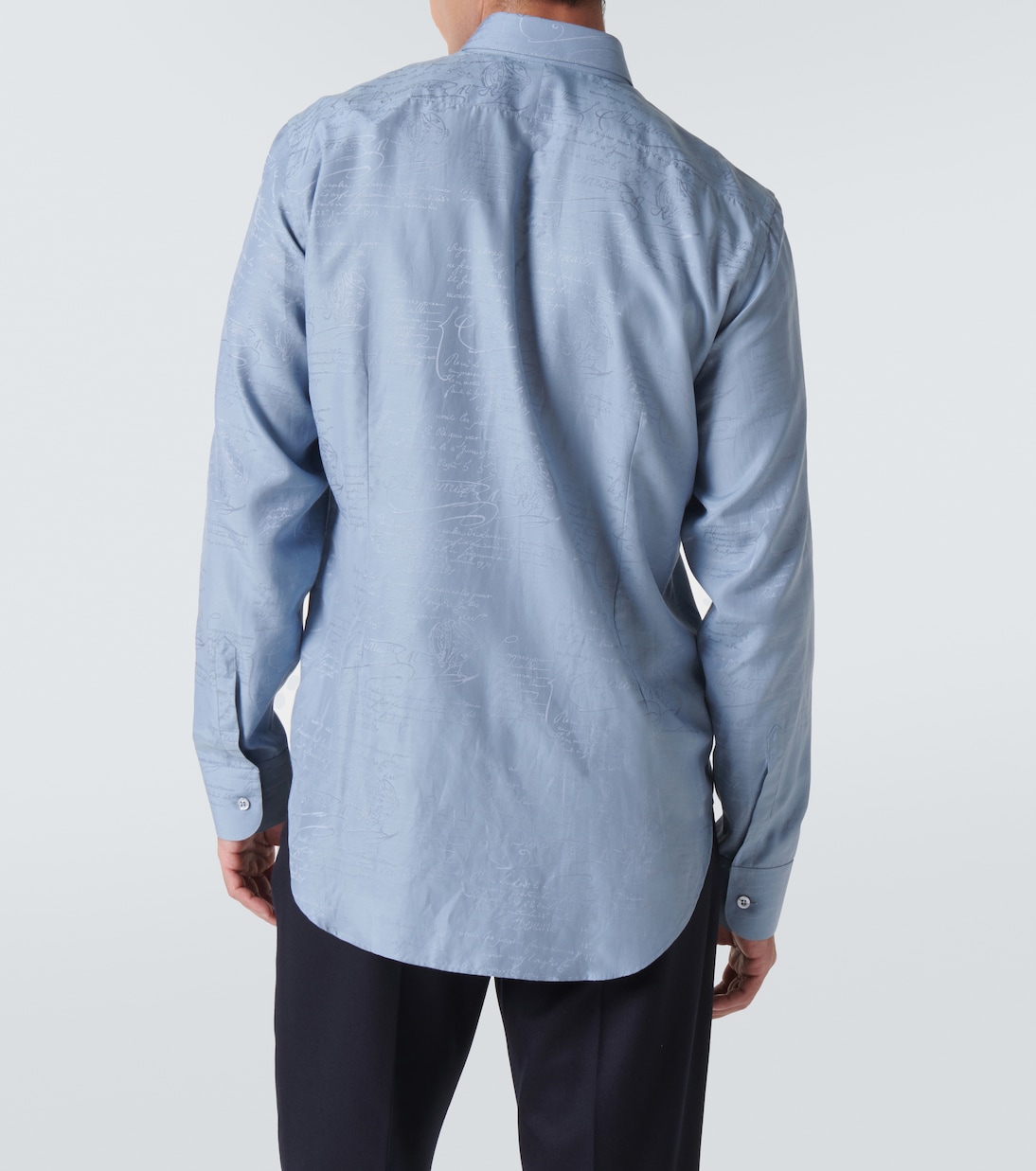 Camicia Andy in seta e cotone Scritto | Berluti