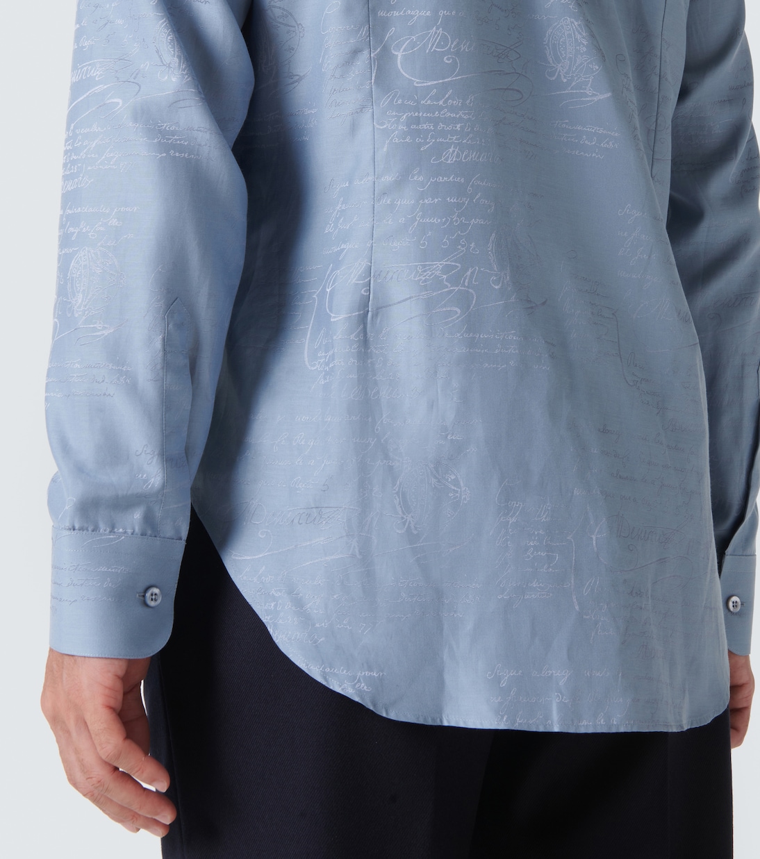 Camicia Andy in seta e cotone Scritto | Berluti