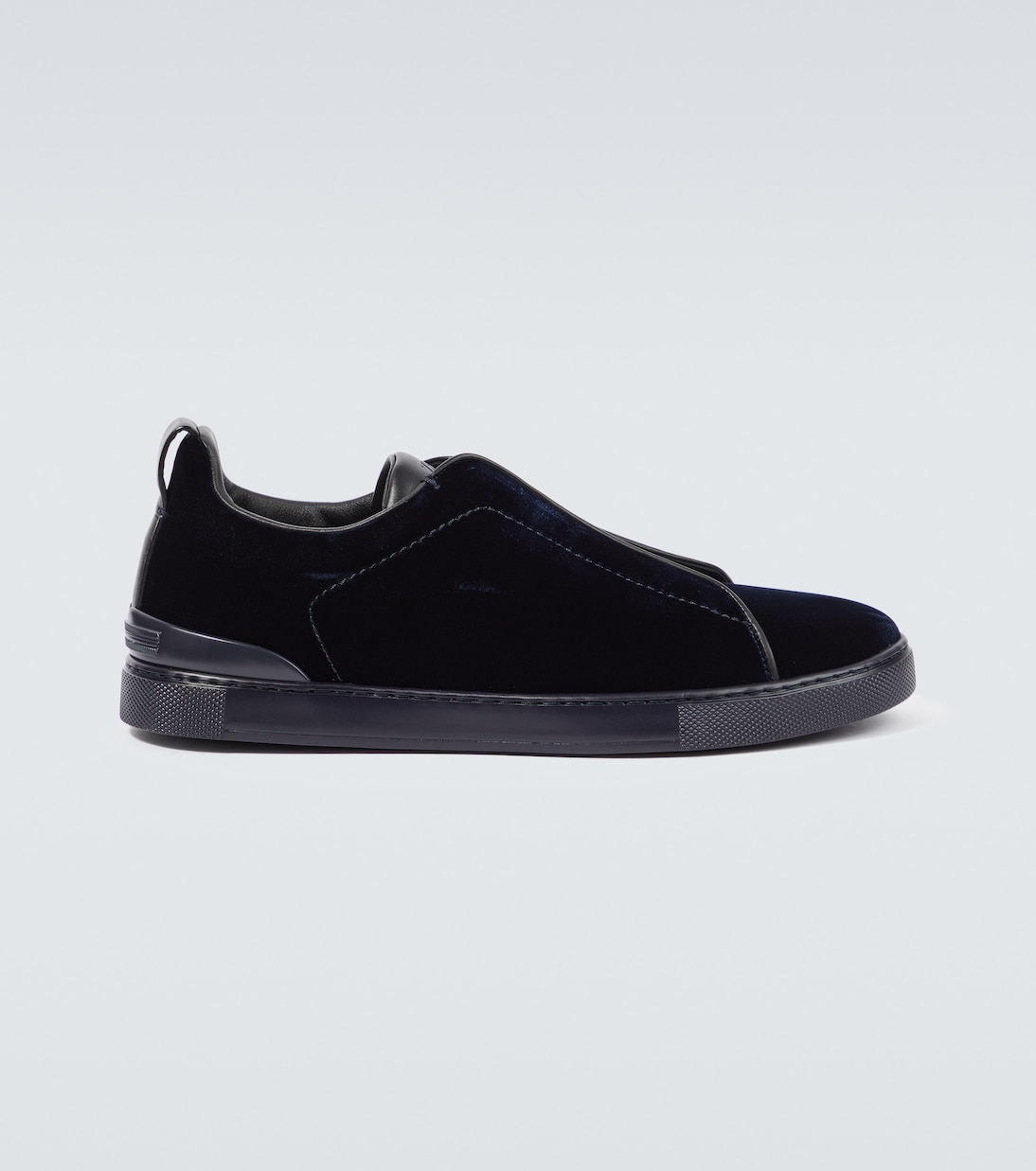Triple Stitch suede-trimmed sneakers | Zegna