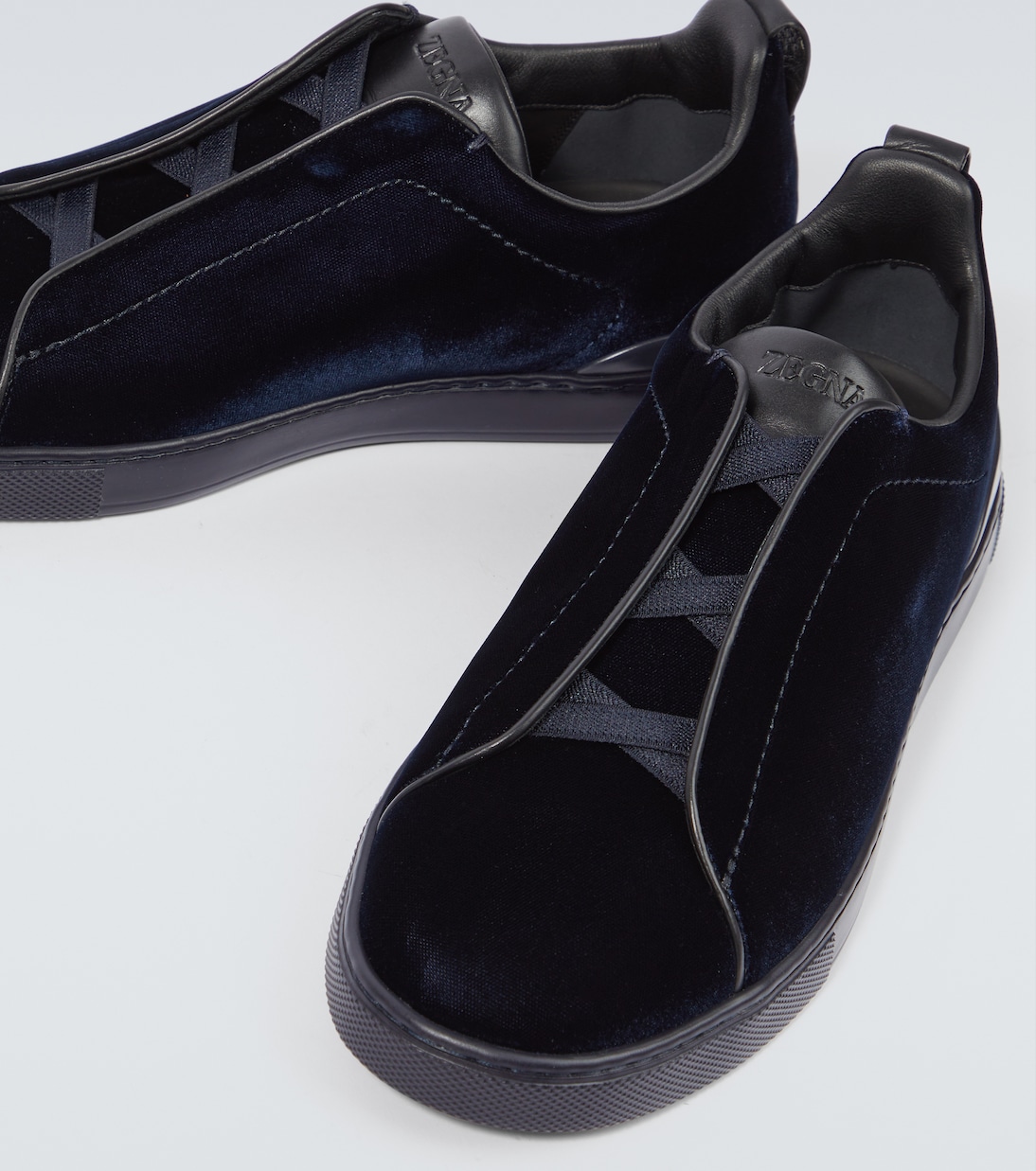 Triple Stitch suede-trimmed sneakers | Zegna