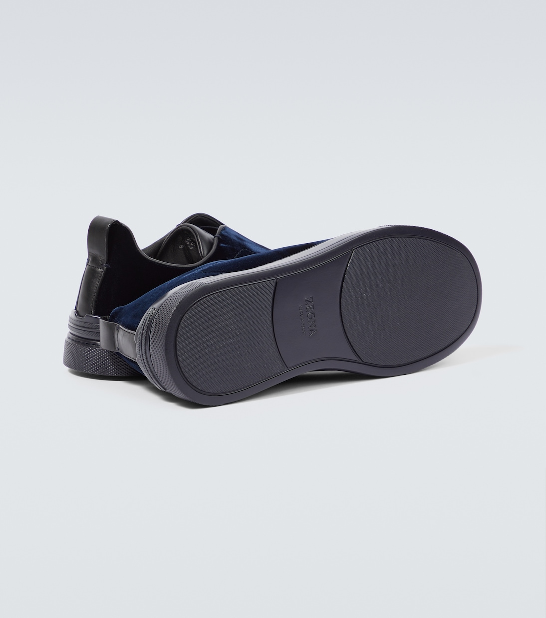 Triple Stitch suede-trimmed sneakers | Zegna