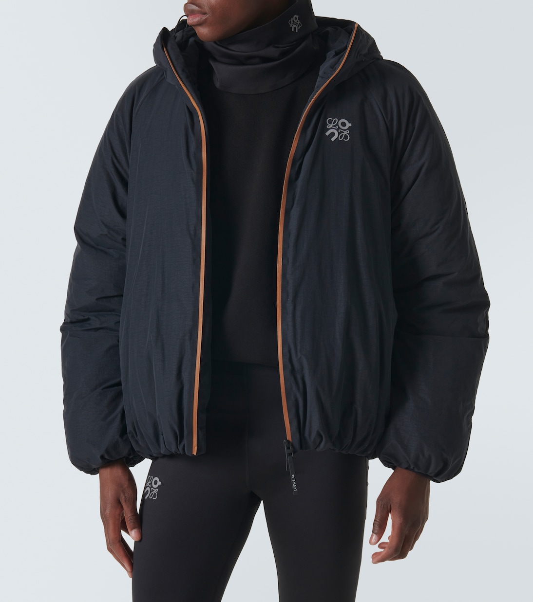 x On - Sciarpa in tessuto tecnico con logo | Loewe