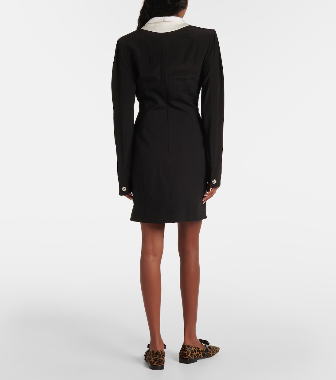 Abito corto in misto lana e seta | Versace