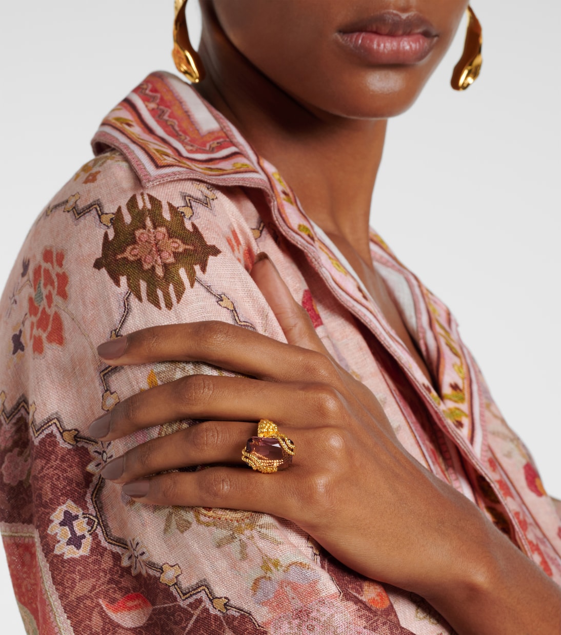 Bague Bloom en plaqué or à ornements | Zimmermann