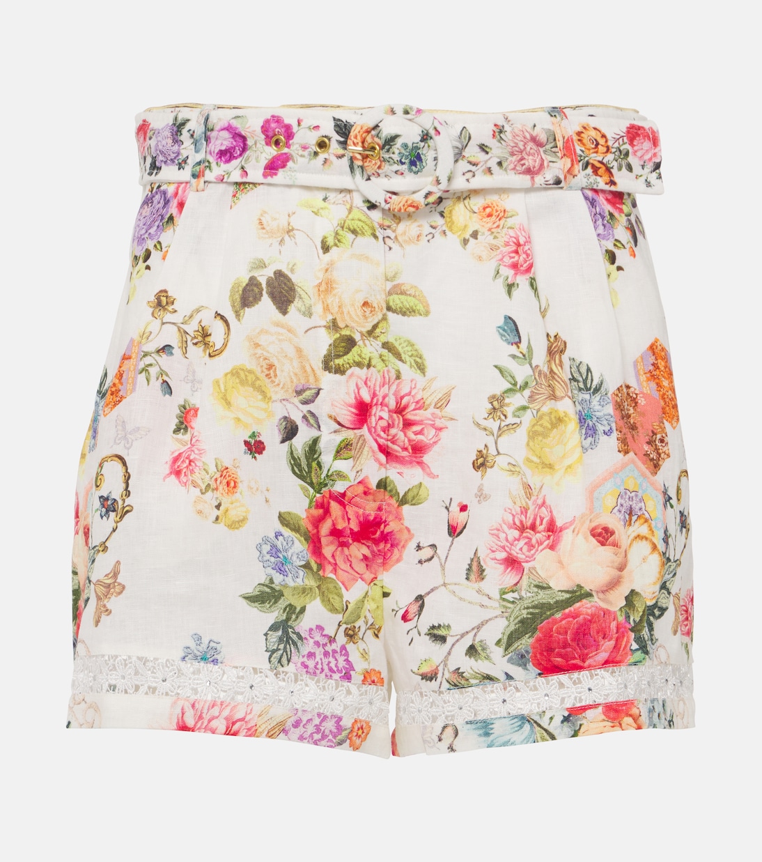 Shorts Sew Yesterday in lino con pizzo | Camilla