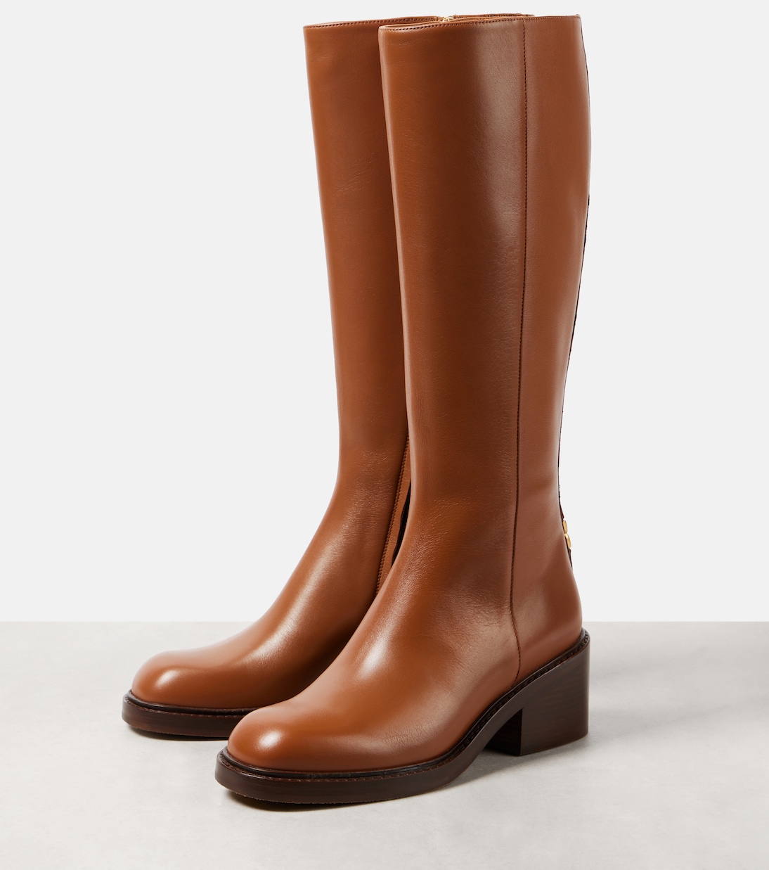 Botas altas Marcie de piel | Chloé