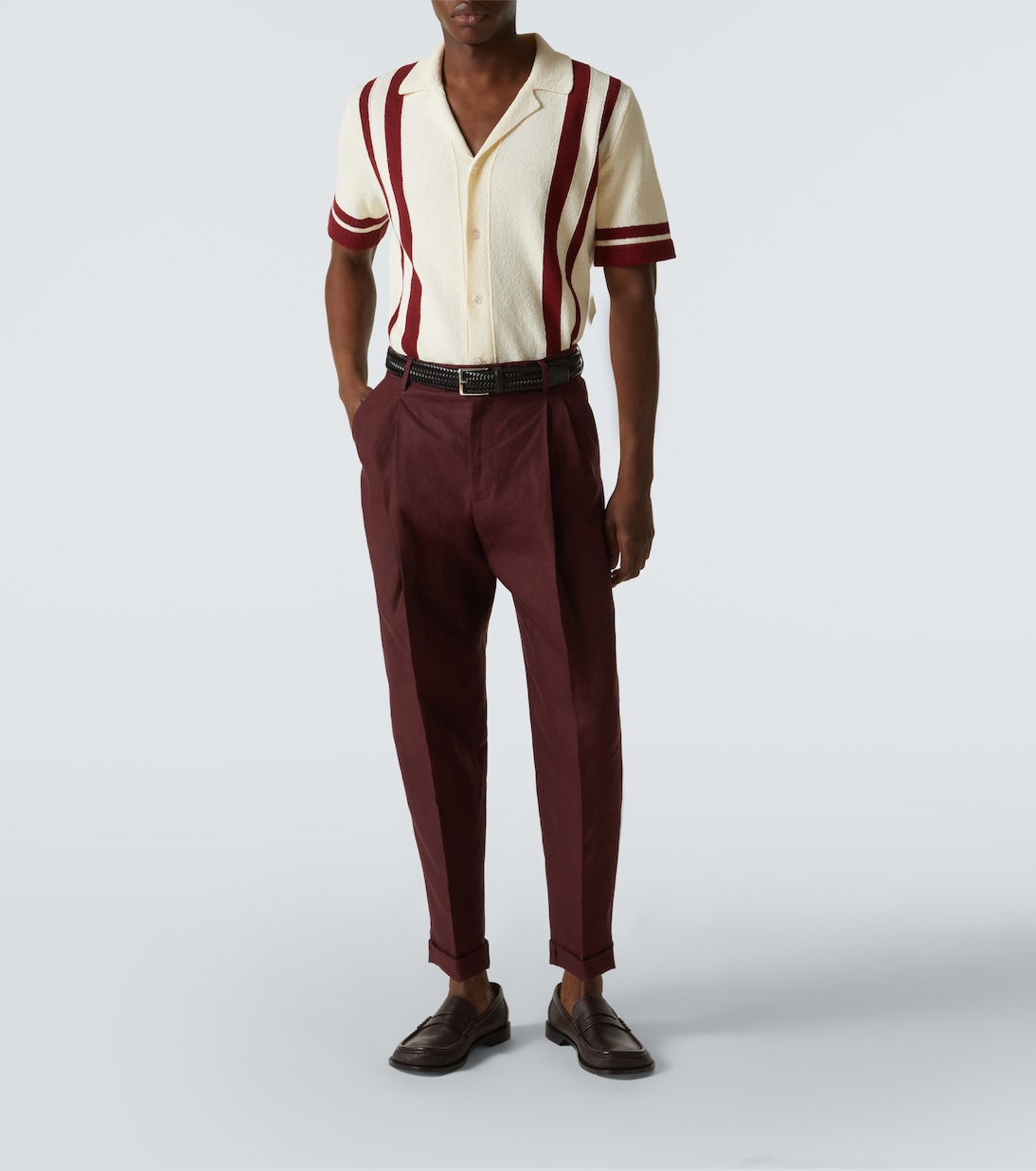 Pantalon tapered en lin | Dolce&Gabbana