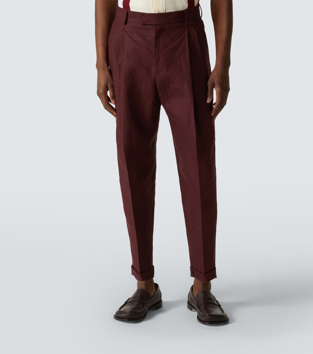 Pantalon tapered en lin | Dolce&Gabbana