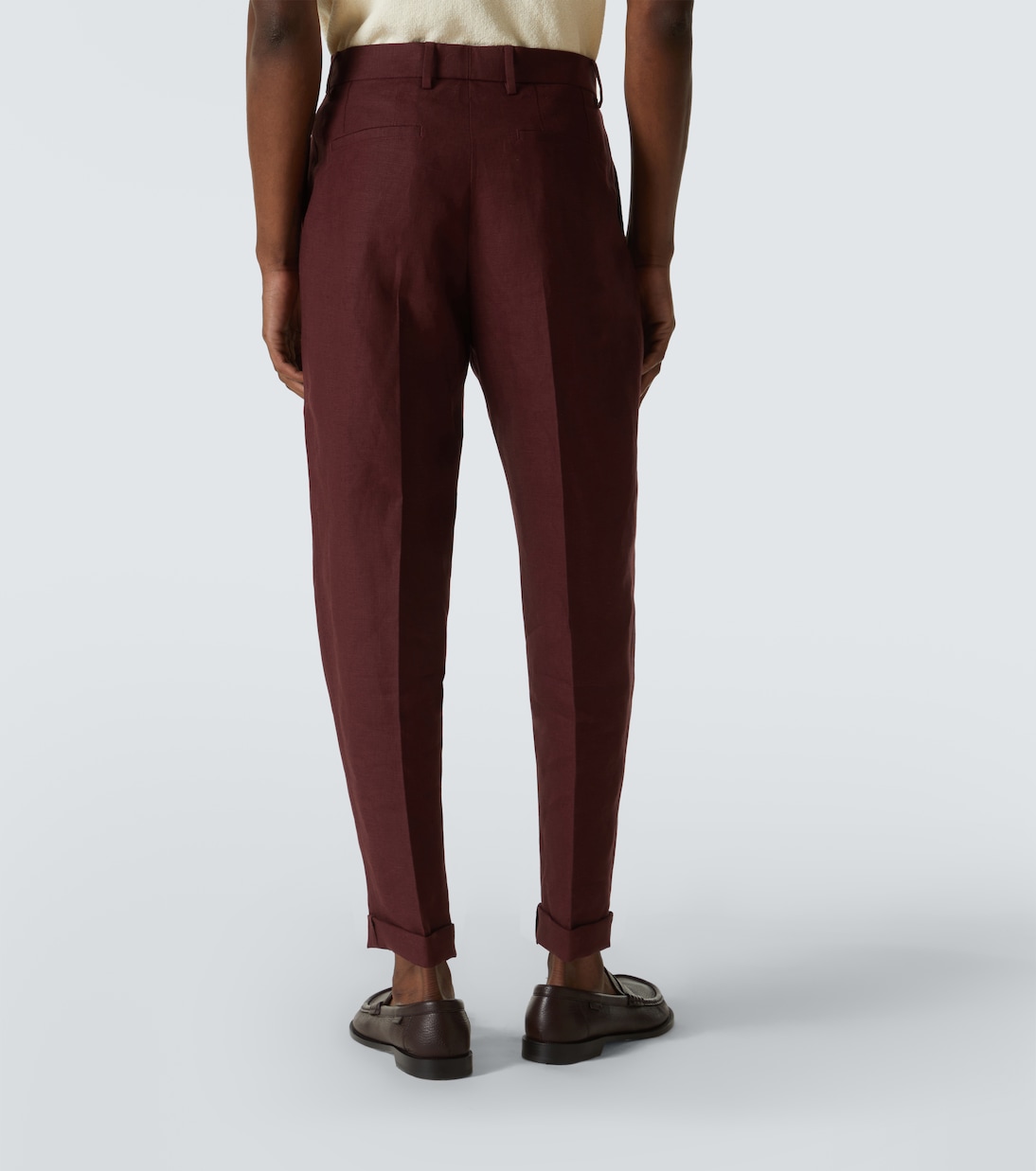 Pantalon tapered en lin | Dolce&Gabbana