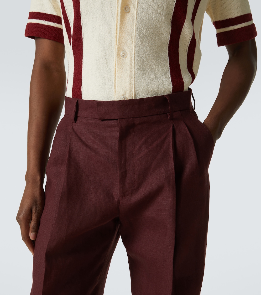 Pantalon tapered en lin | Dolce&Gabbana