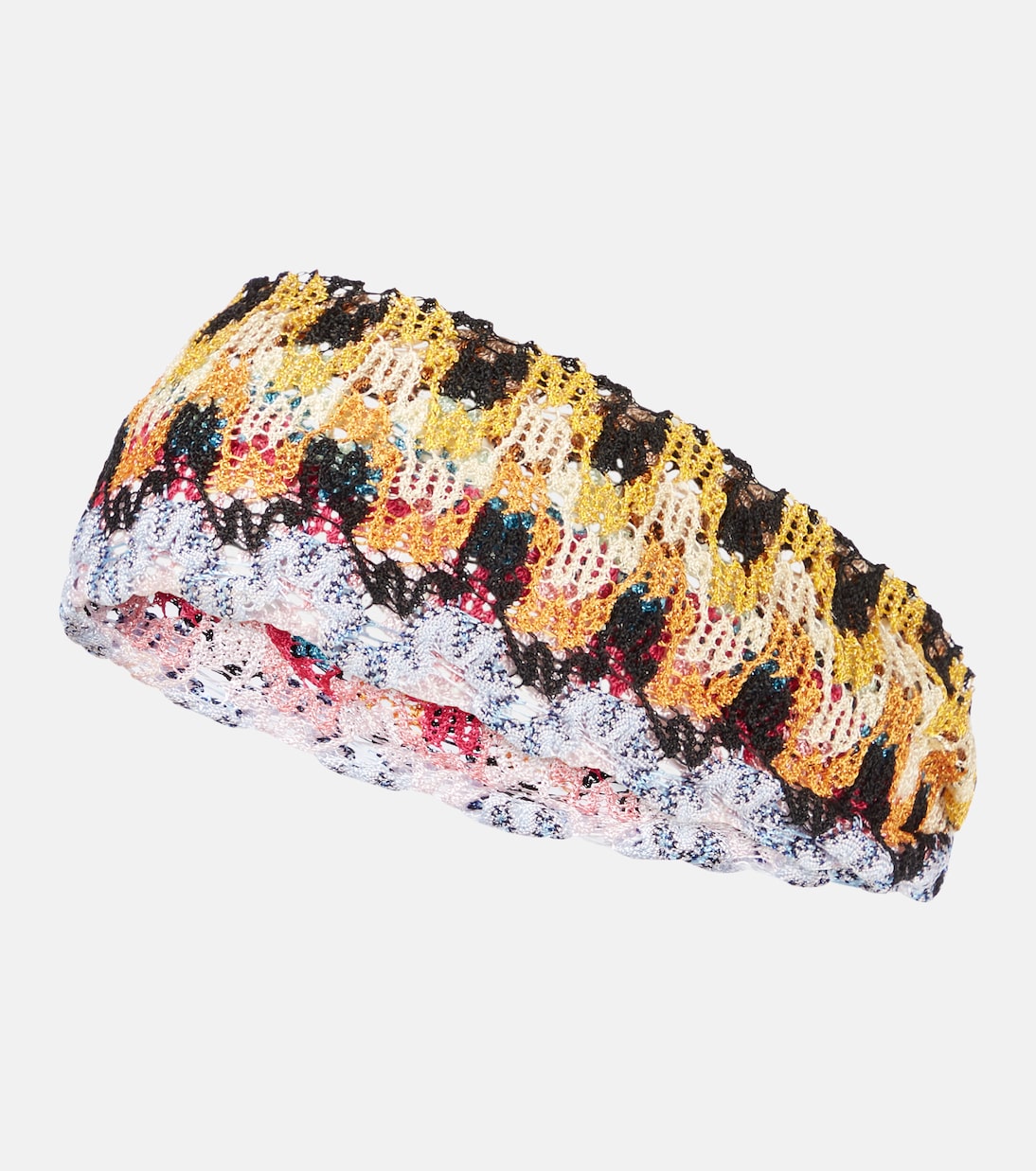 Haarband aus Häkelstrick | Missoni
