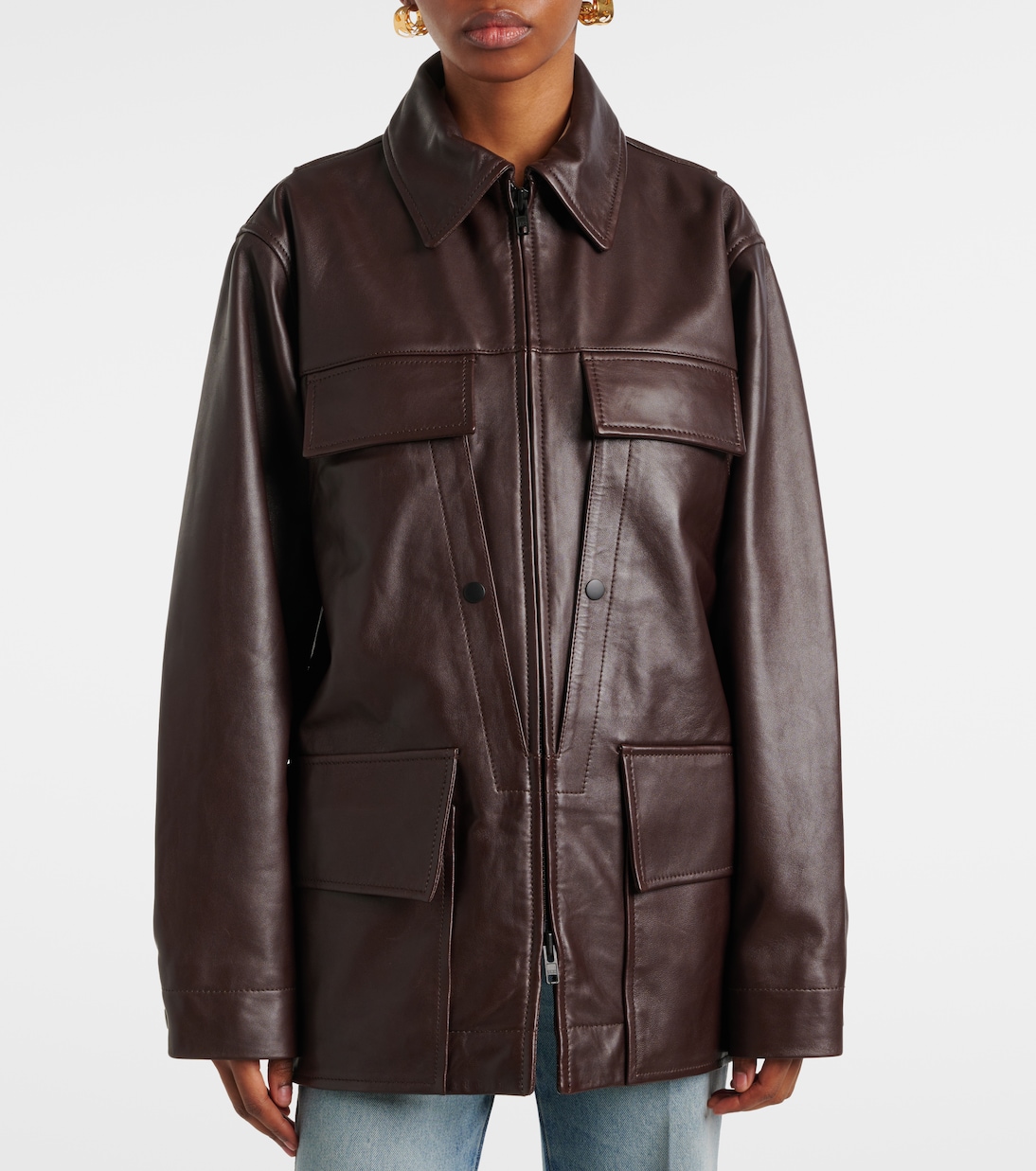 Veste Chore en cuir | Victoria Beckham