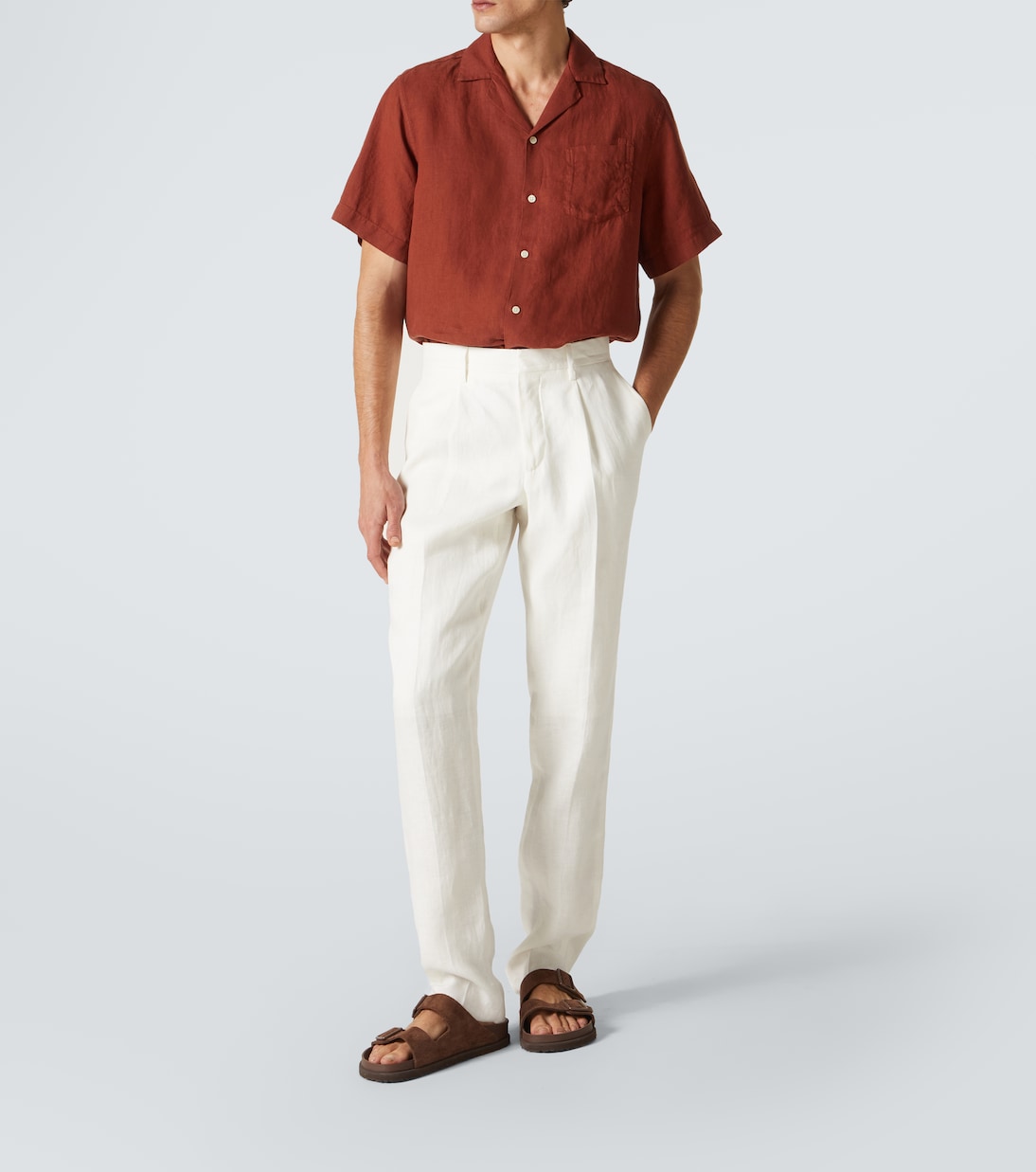 Gerade Hose aus Leinen | Lardini