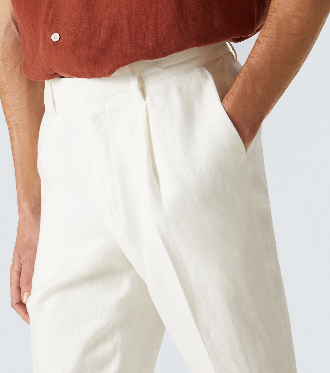 Gerade Hose aus Leinen | Lardini