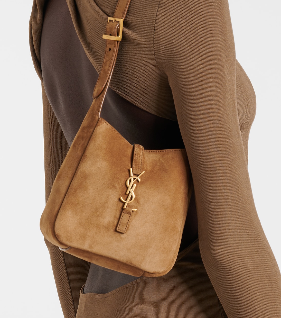 Le 5 à 7 Supple Baby suede shoulder bag | Saint Laurent