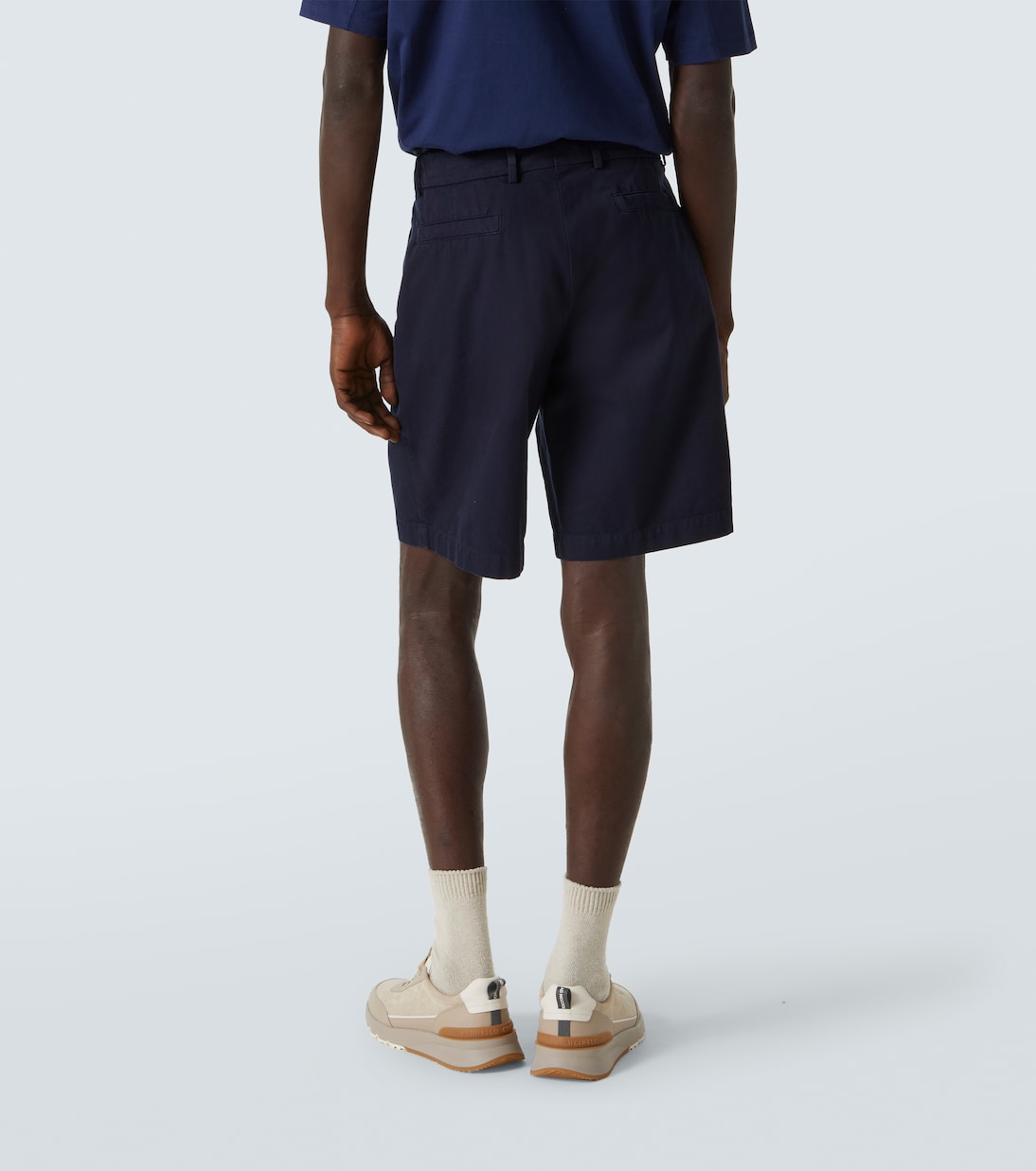 Cotton twill Bermuda shorts | Brunello Cucinelli