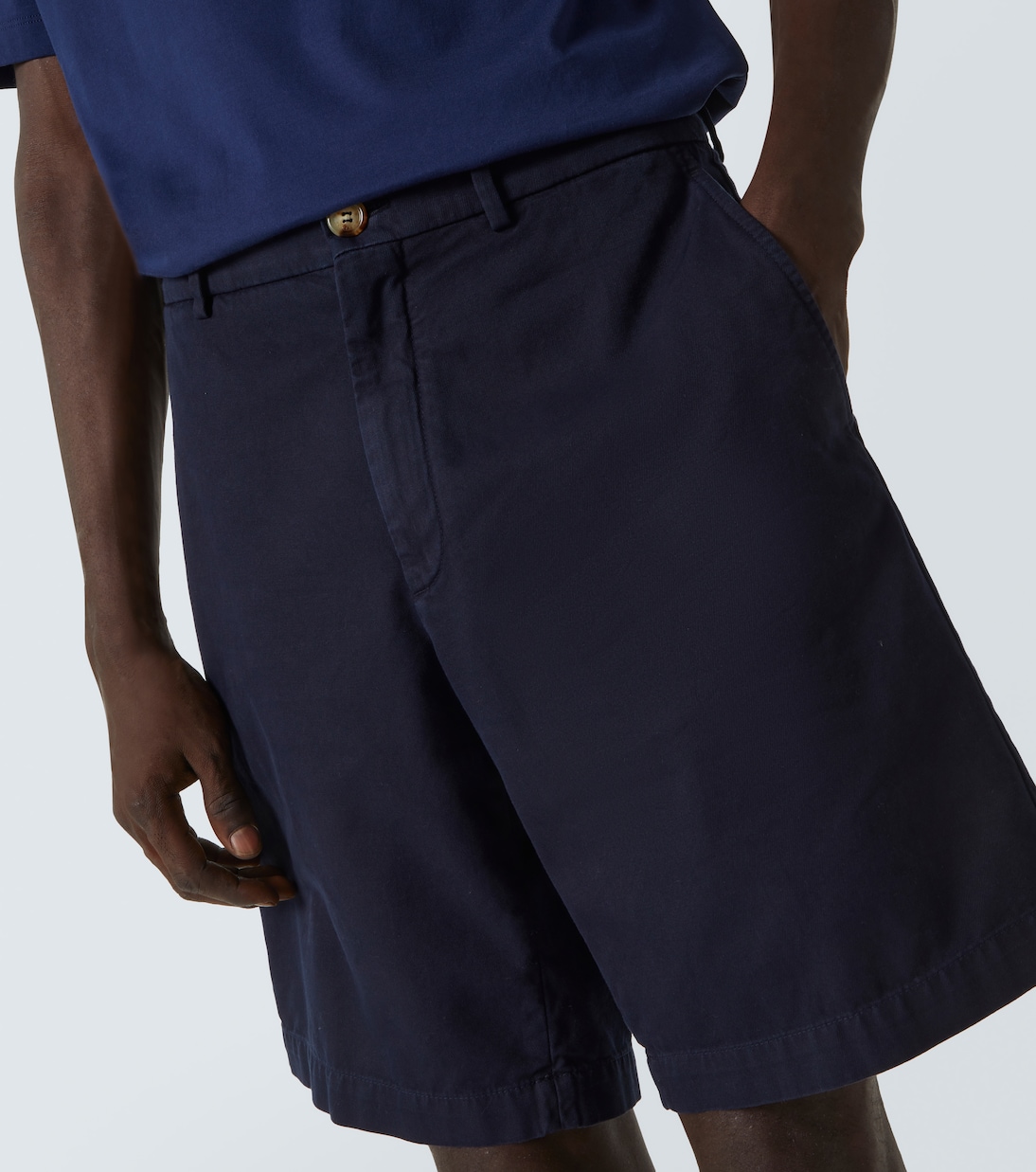 Cotton twill Bermuda shorts | Brunello Cucinelli