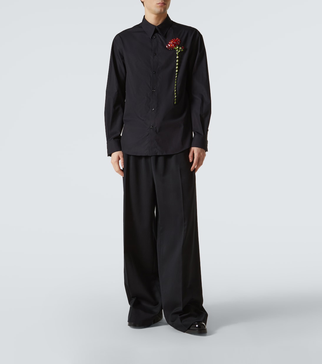 Verziertes Hemd aus Baumwollpopeline | Simone Rocha