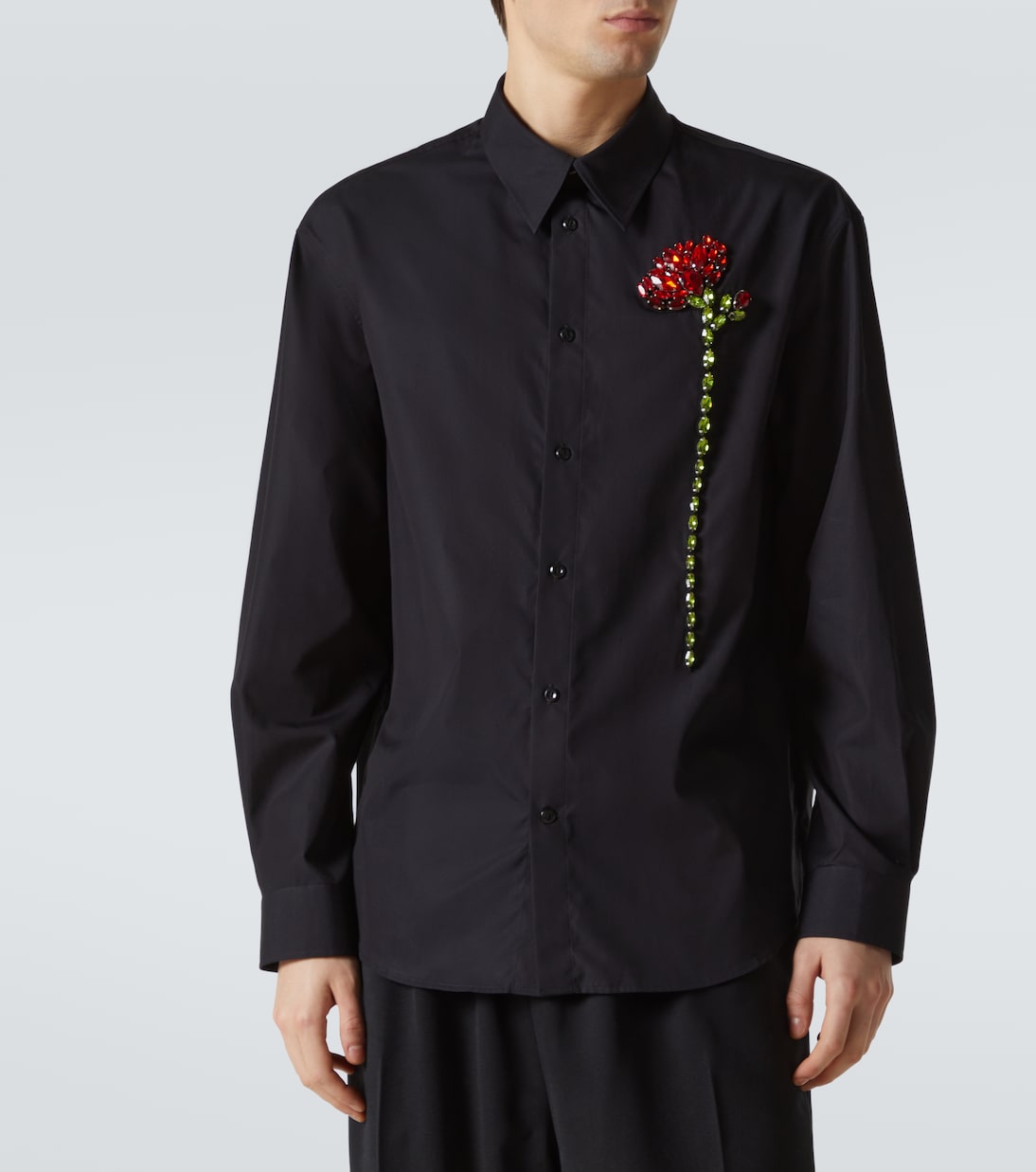 Verziertes Hemd aus Baumwollpopeline | Simone Rocha