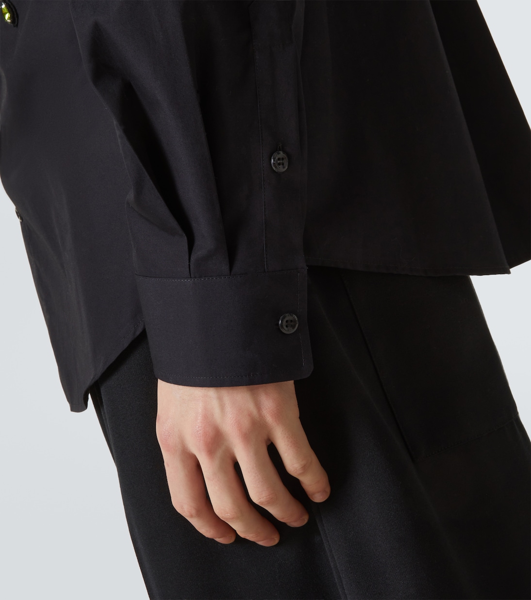 Verziertes Hemd aus Baumwollpopeline | Simone Rocha