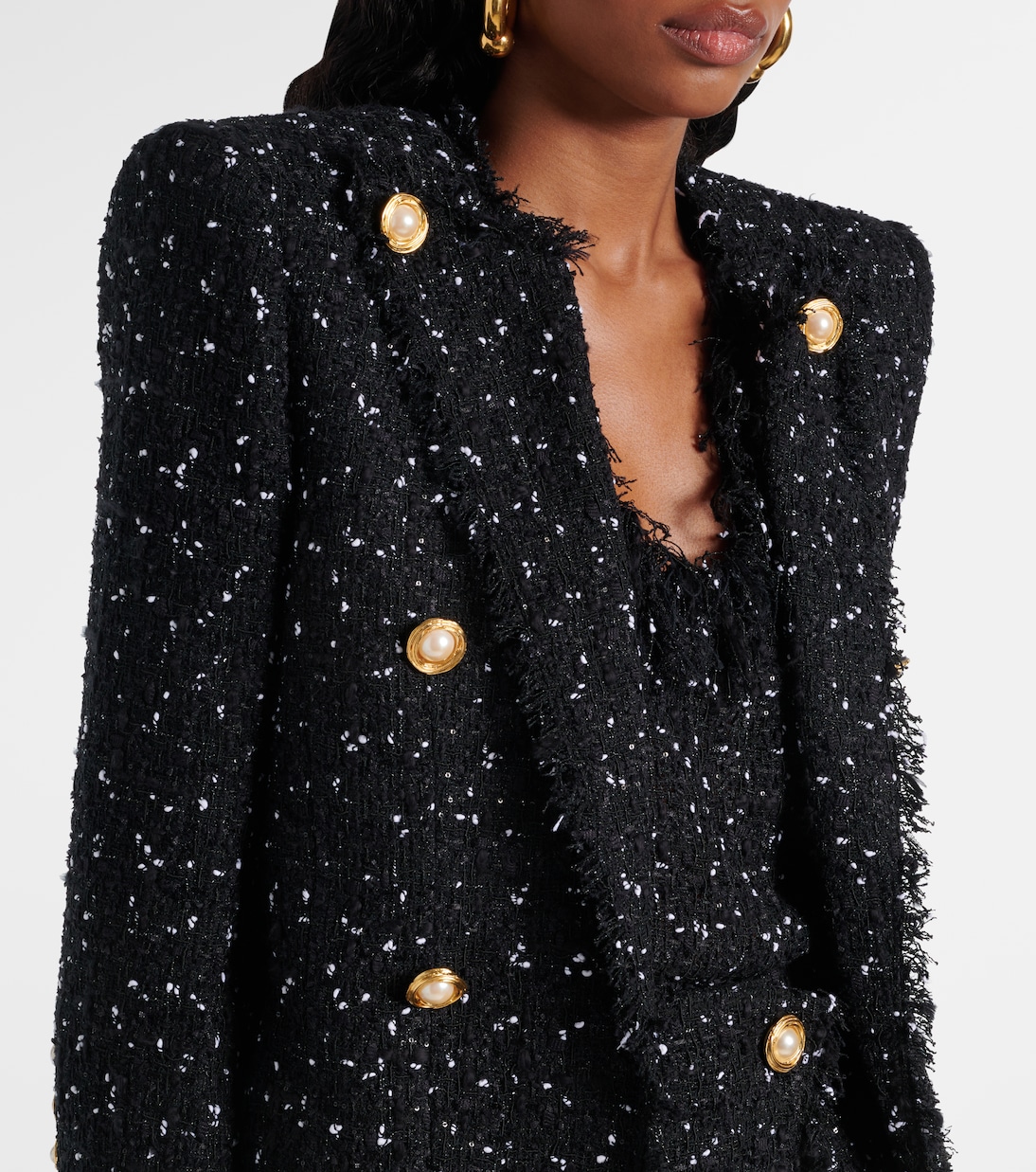 Giacca Spencer in tweed | Balmain