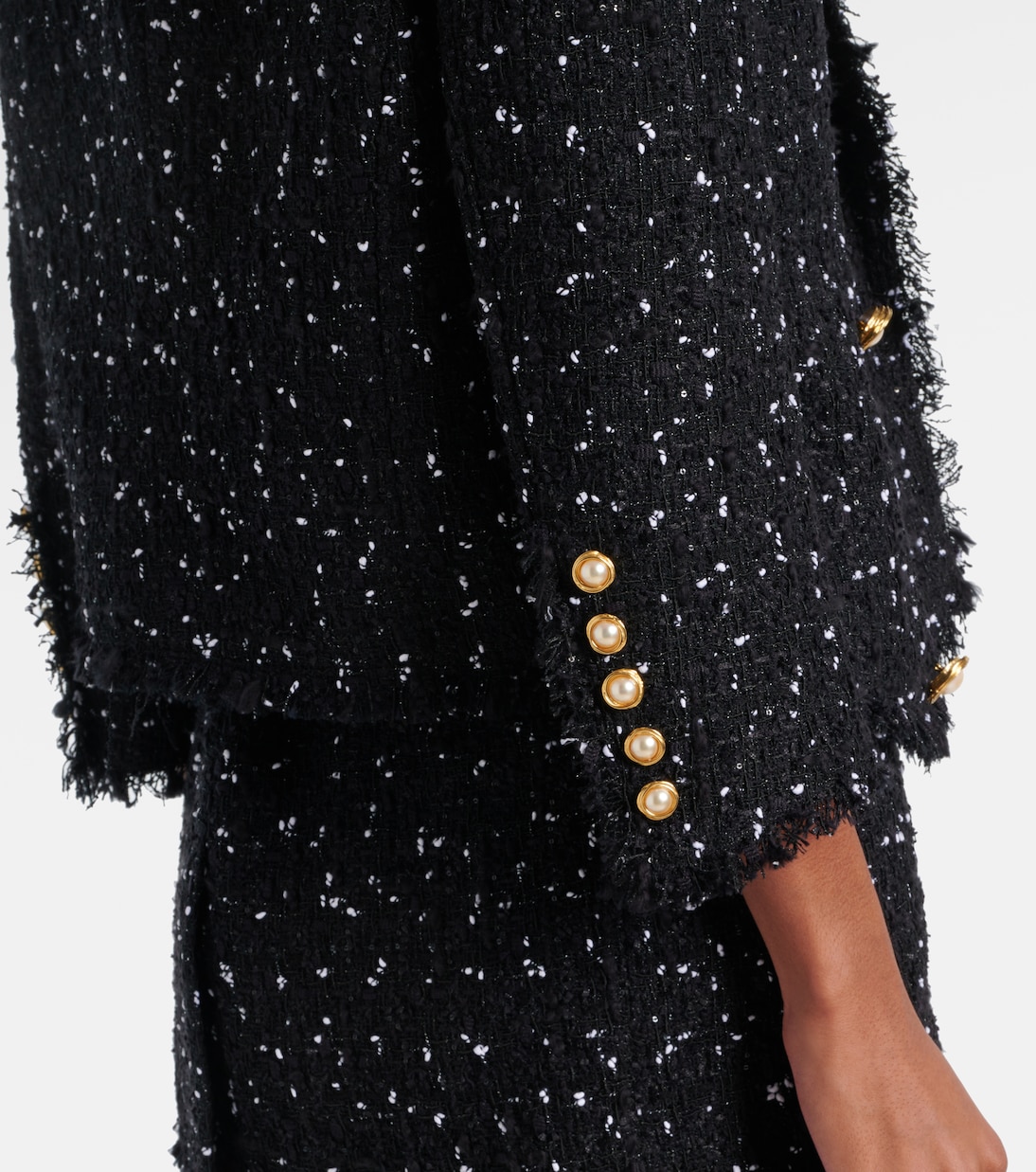 Giacca Spencer in tweed | Balmain