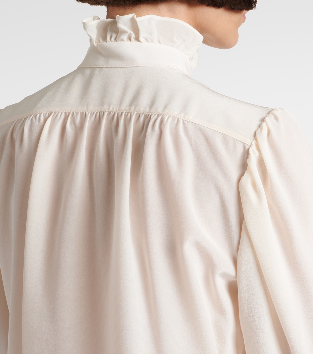 Blusa Meredith in seta con volant | Stella McCartney