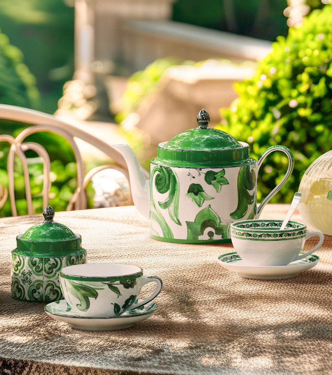 Set Majolica aus zwei Teetassen und Untertassen | Dolce&Gabbana Casa
