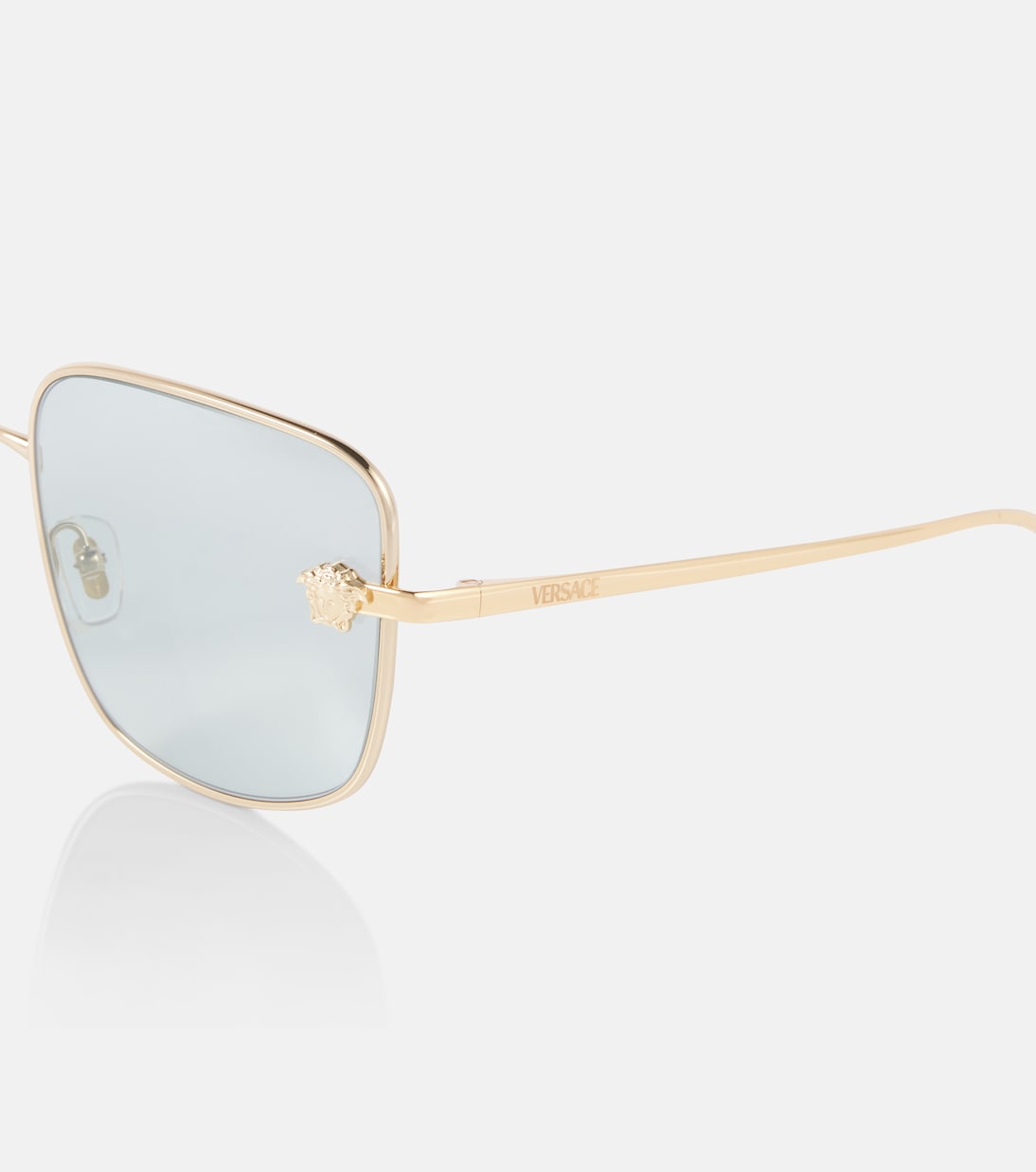 Occhiali da sole quadrati VERSACE con logo Medusa per stile giovane e trendy