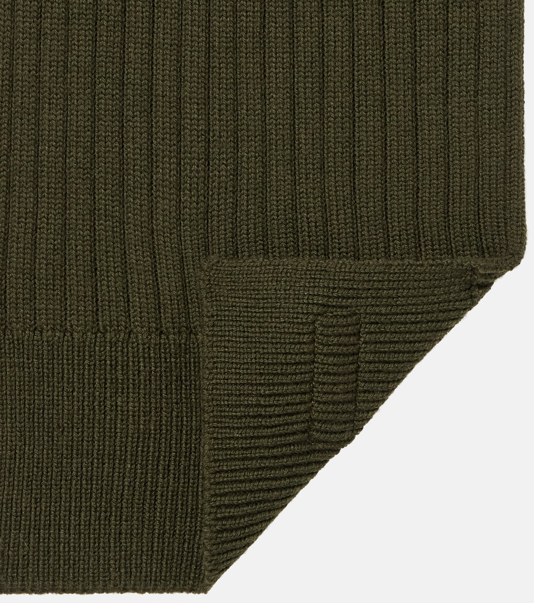 Logo ribbed-knit wool scarf | Gucci