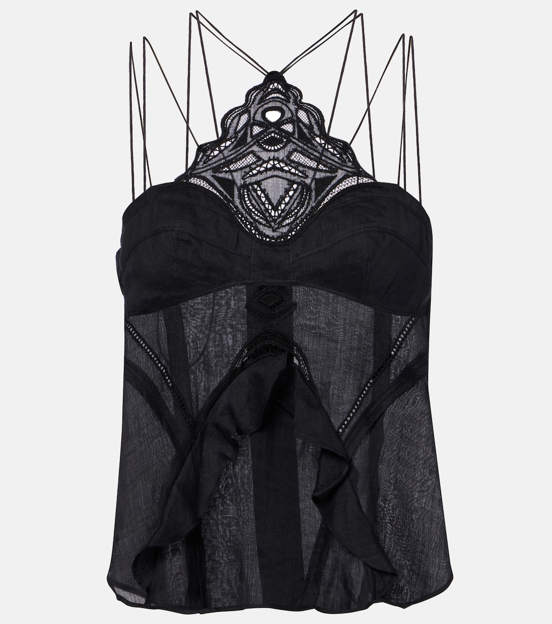 Leana broderie anglaise ramie camisole | Isabel Marant
