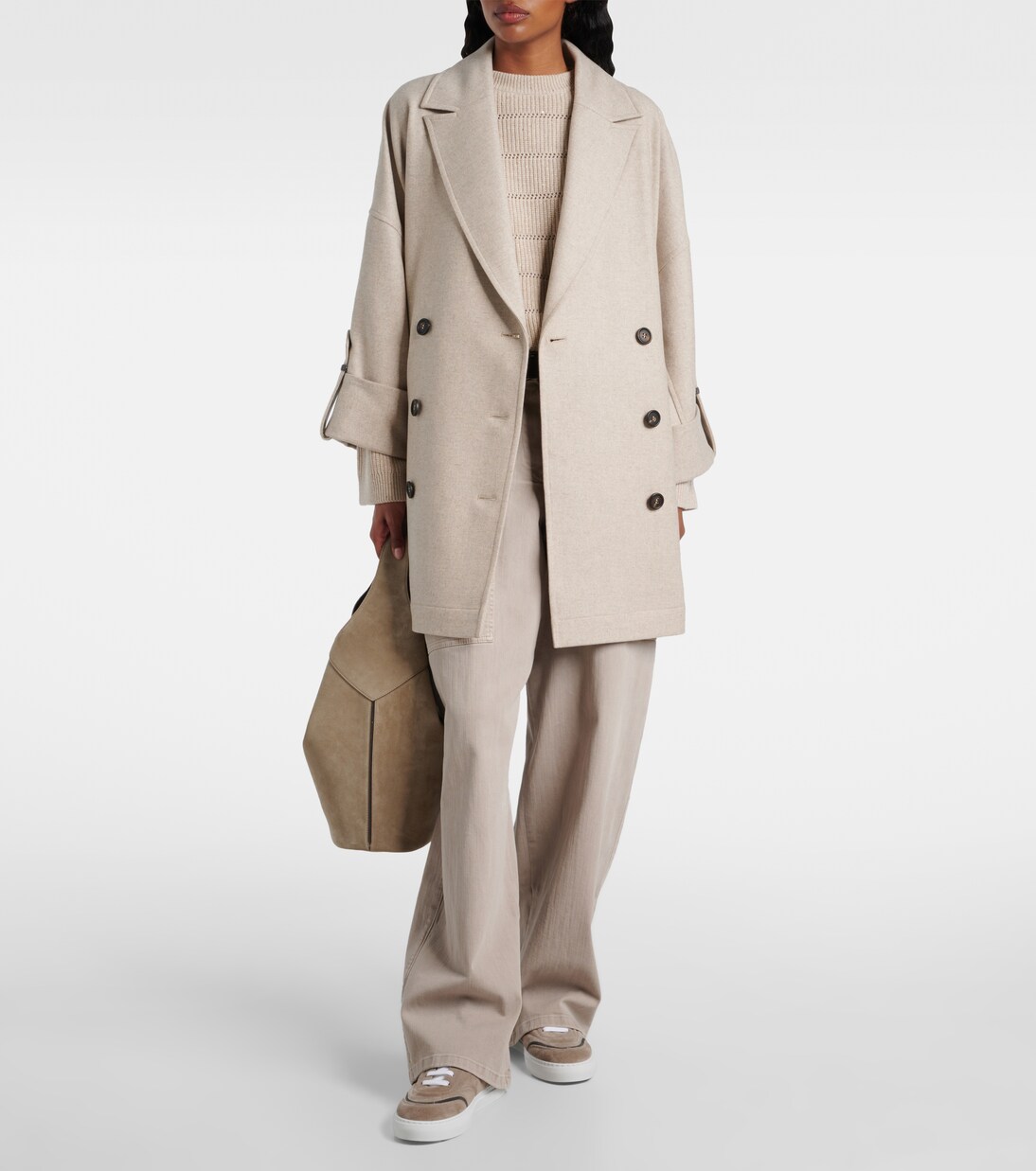 Monili suede sneakers | Brunello Cucinelli