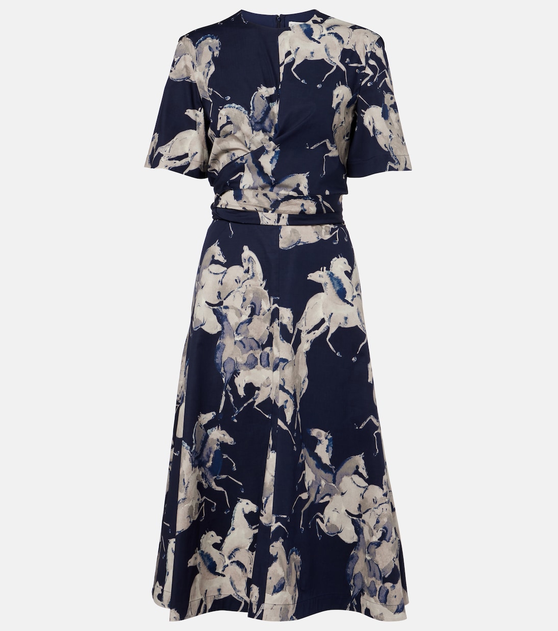 Kirsty printed cotton-blend wrap dress | Altuzarra