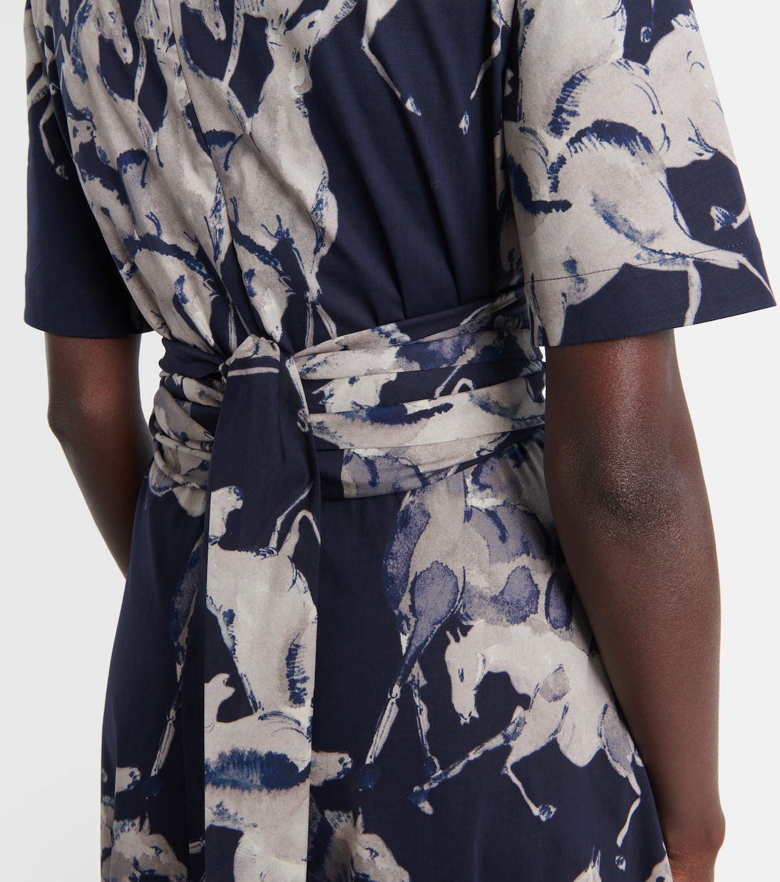 Kirsty printed cotton-blend wrap dress | Altuzarra