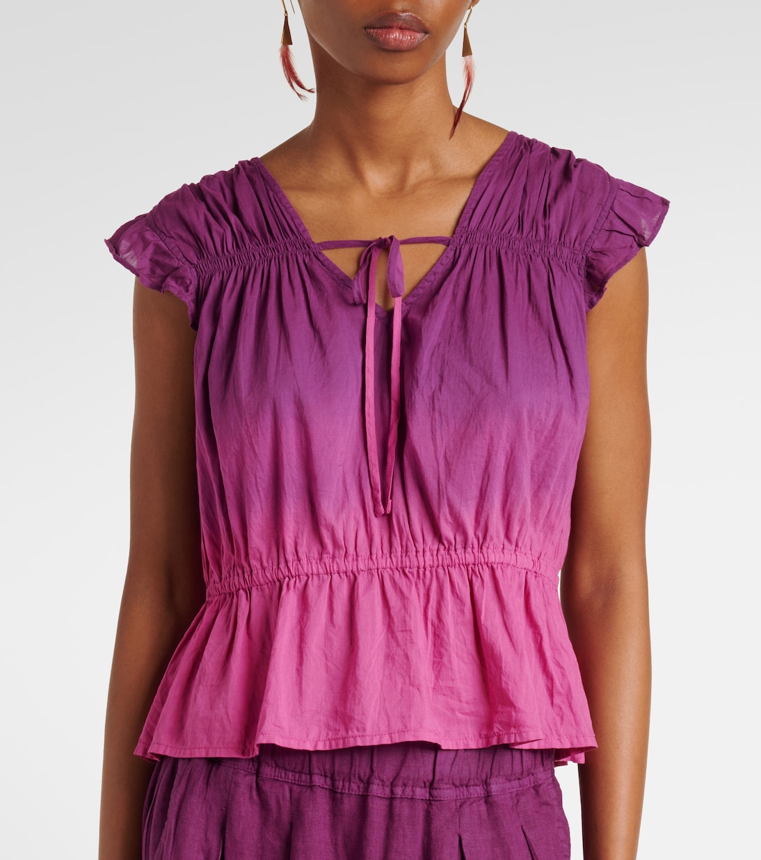 Top Kaia en coton | Velvet
