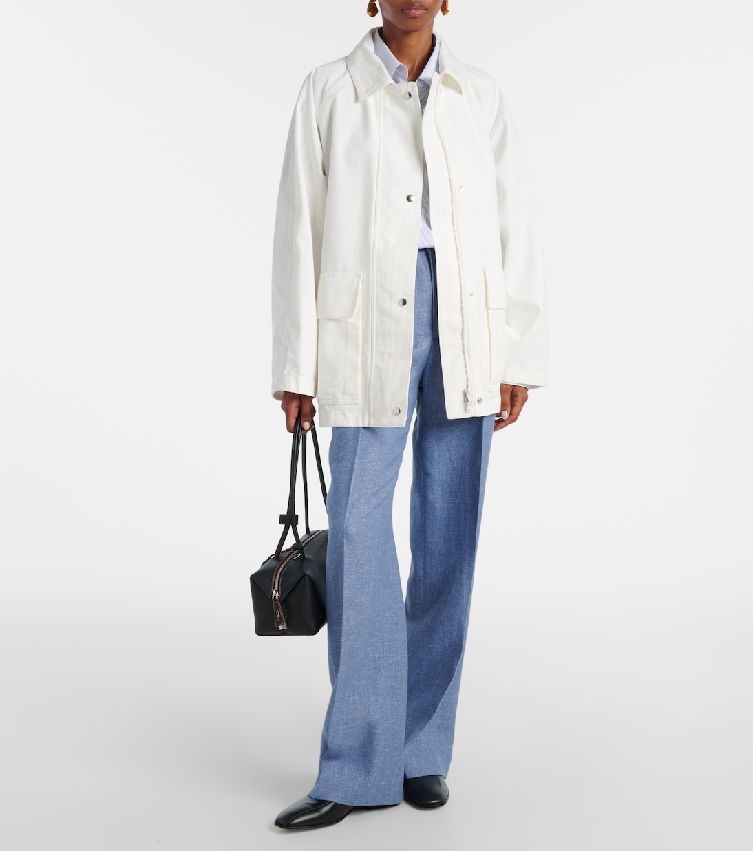 Linen and cotton twill wide-leg pants | Polo Ralph Lauren